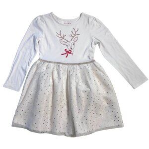 Cat & Jack Reindeer Christmas Dress, size 6-6X